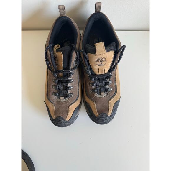 Timberland Womens  ACT Beige Leather Lace Up Hiking Boot Size 8M - Picture 4 of 6